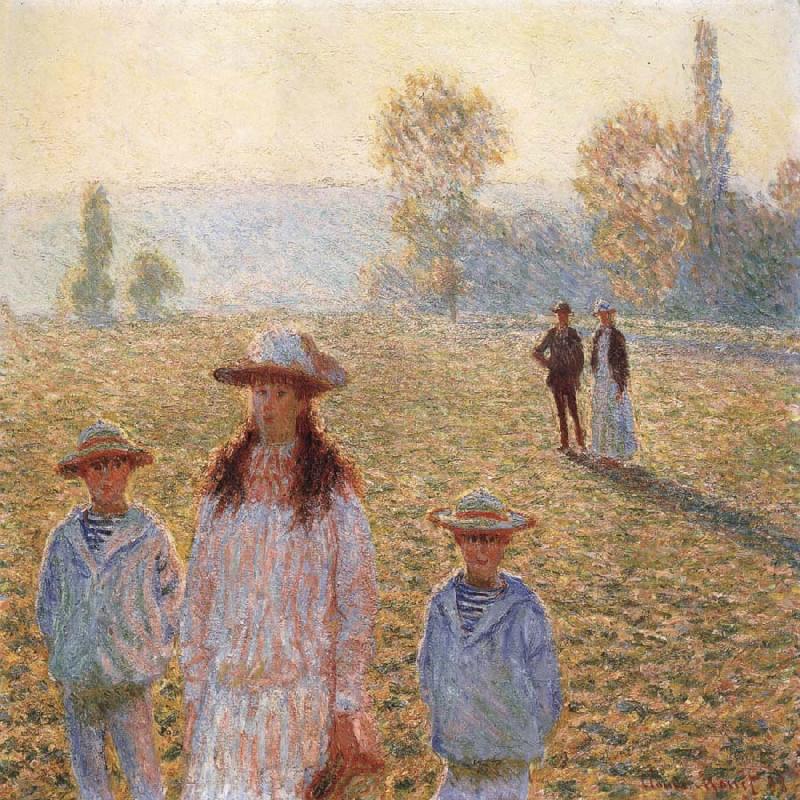 Claude Monet Landscape with Figures,Giverny oil painting picture